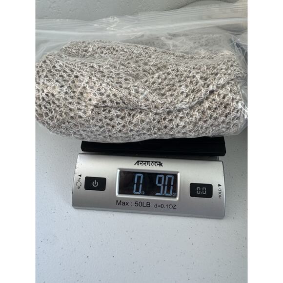 J Jill Sweater Womens Medium Beige Linen Blend Knit Open Knit Lagenlook Coastal - Picture 9 of 9